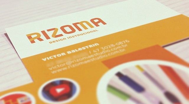 Primeiro cartão de visitas do Rizoma