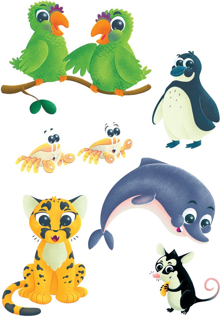 Personagens da Turma do Zinho